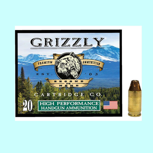 .380 Auto Grizzly Cartridge 100gr HP 1050–1100 fps – 20rds