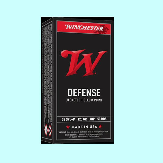 38 Special +P Winchester Defender 1250 fps 125 Grain JHP 20 Rounds