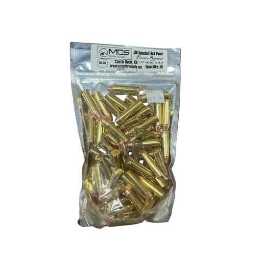 38 Special Mountain City Supply 750 fps 158 Grain FP 50 Rounds