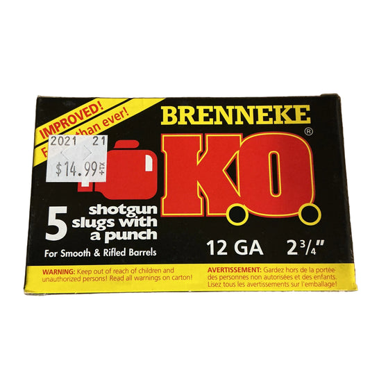 12 Gauge Brenneke KO SLUG