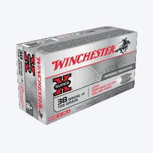 38 Special Winchester Super-X 800 fps 158 Grain LRN 50 Rounds