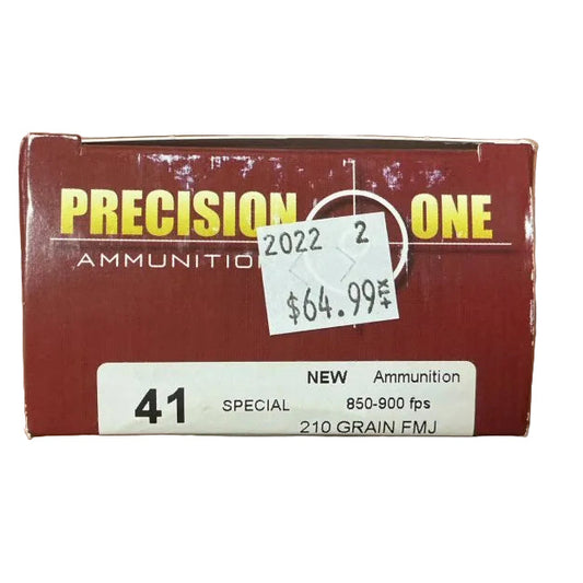 41 Special Precision One 210gr FMJ 750 fps – 50rds