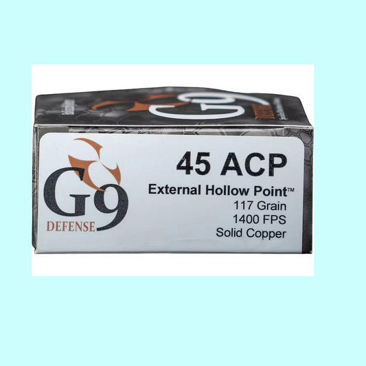 45 ACP +P 165gr Woodsman Solid Copper – 1230 fps – 20 Rounds