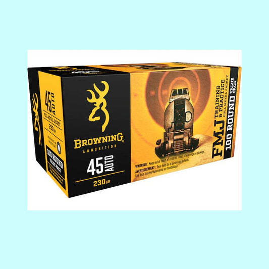 45 Auto 185gr FMJ Training & Practice – 910 fps – 50 Rounds