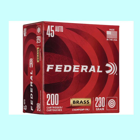 45 Auto Federal 230 Grain 50 rd BRASS