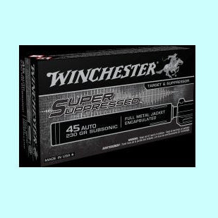 45 Auto 230gr Subsonic Super Suppressed – 750 fps – 50 Rounds
