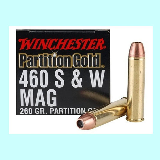 460 S&W 260gr Partition Gold – 1900 fps – 20 Rounds