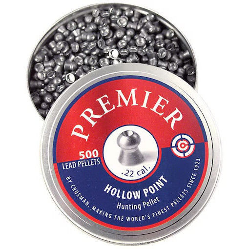 Crosman Premier Hollow Point .177 caliber airgun pellets 500 count tin