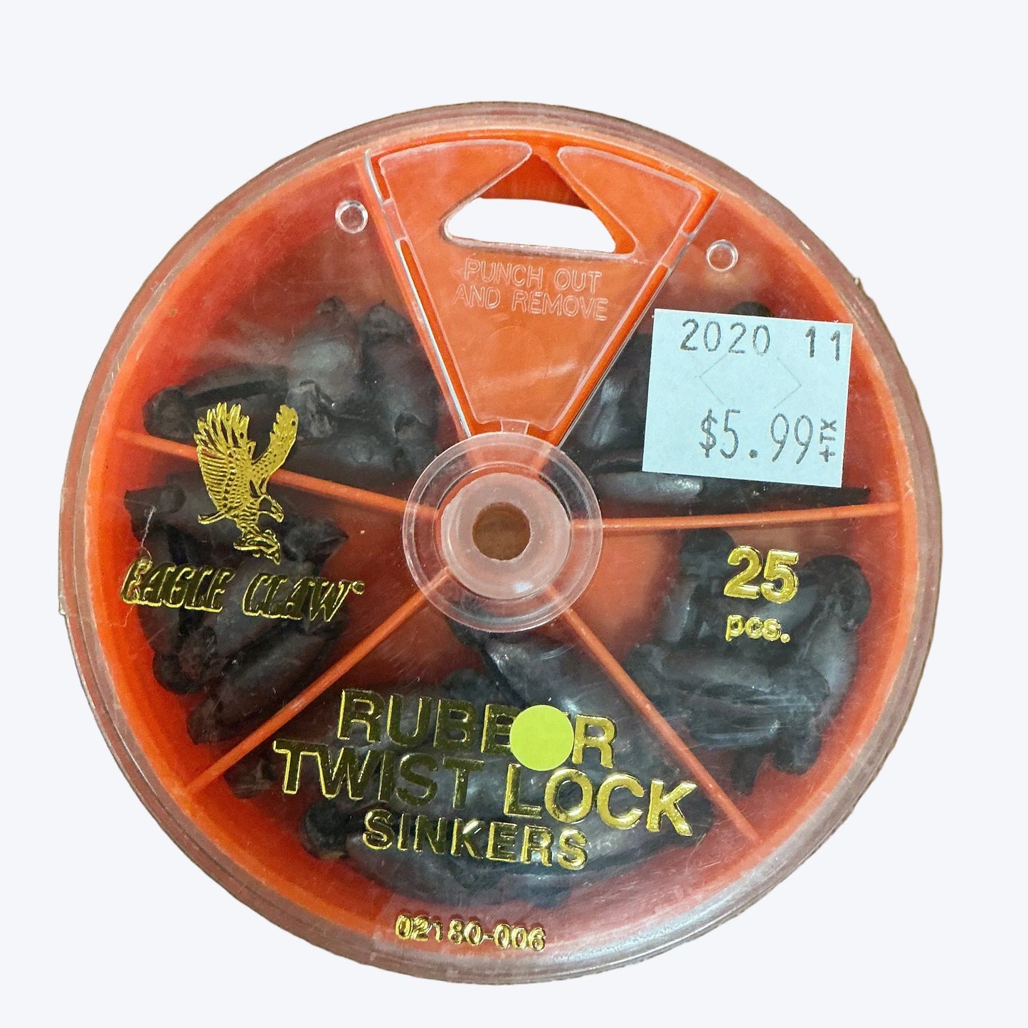 Eagle Claw Rubber Twist Lock Sinkers