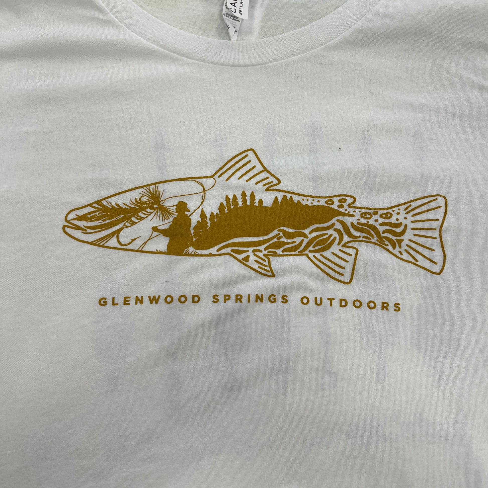 White Trout Logo T-Shirt | Glenwood Springs Outdoors