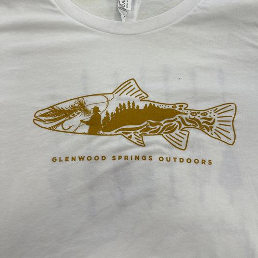White Trout Logo T-Shirt | Glenwood Springs Outdoors