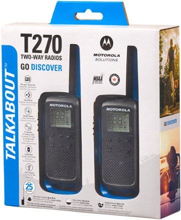 Motorola T270 Two-Way Radios 2-Pack