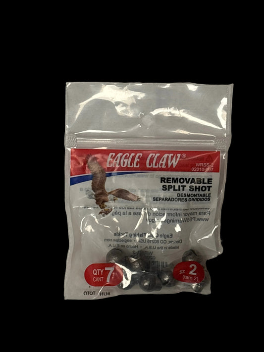 Eagle Claw Split Shot sinkers — assorted fishing weights for fly fishing and nymphing rigs