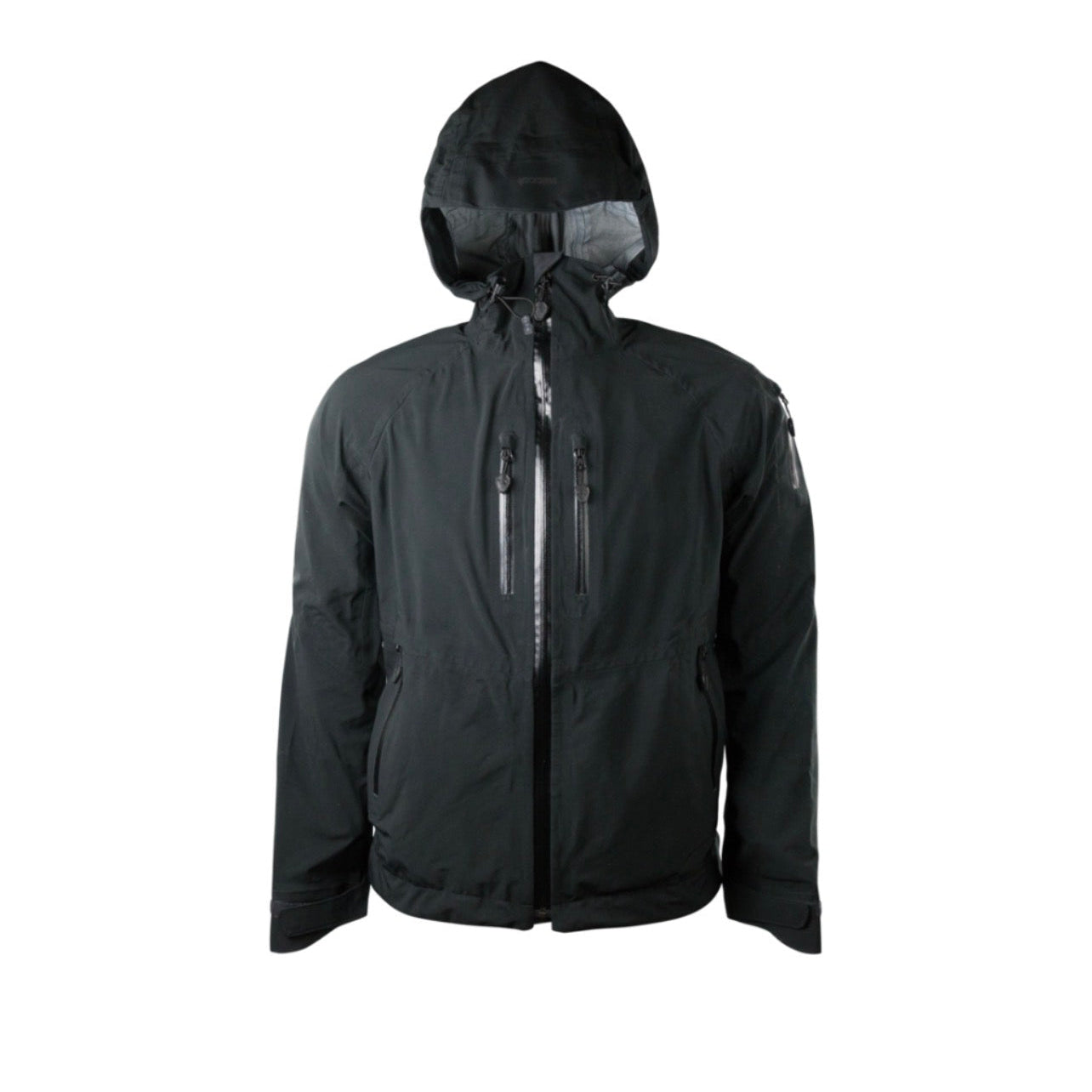 Forloh AllClima 3L Rain Jacket in Black — waterproof-breathable hunting rain gear with RECCO reflector