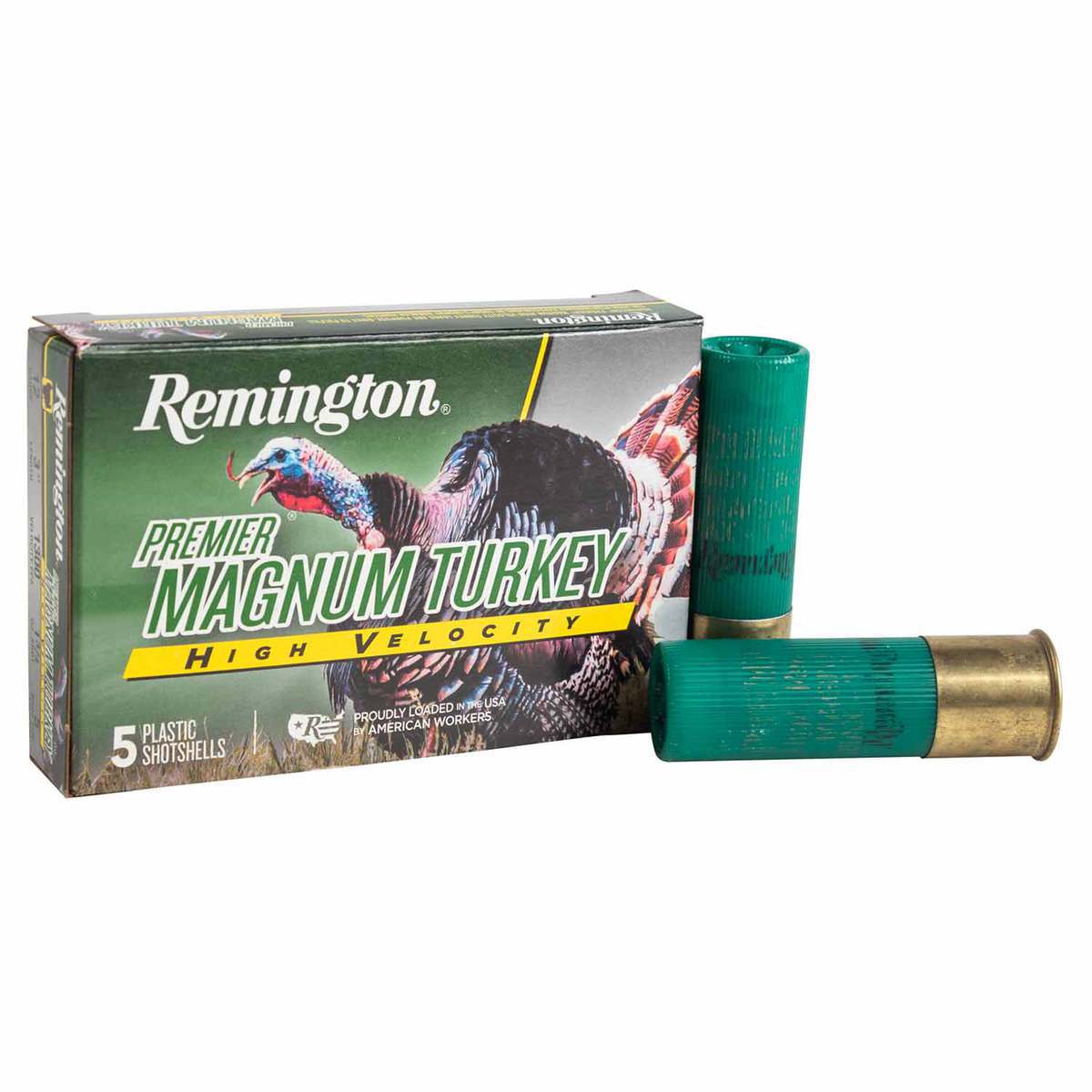 Remington Premier 12-gauge Magnum Turkey ammunition, 3½-inch shell with 2 oz #5 shot