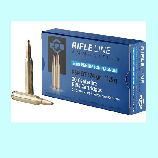 7mm Rem Mag Rifle Line 174gr PSP BT