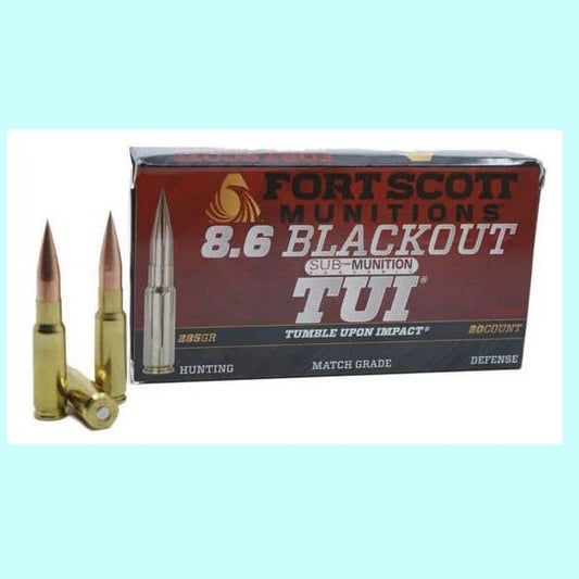 8.6 Blackout Fort Scott Munitions 235gr TUI