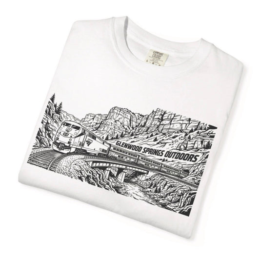 B and W train life tee shirt