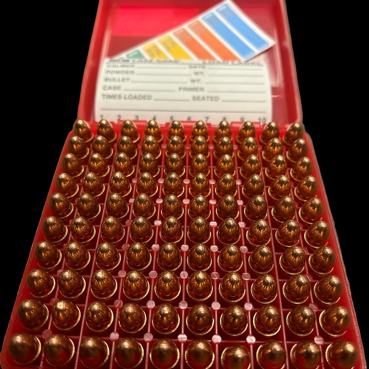Southern Munitions 9mm 124gr FMJ 100-round box of brass-cased range ammunition