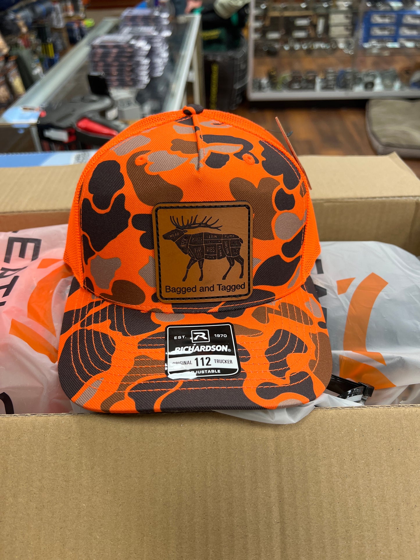 Bagged and Tagged hunting lifestyle hat for hunters — available at Glenwood Springs Outdoors