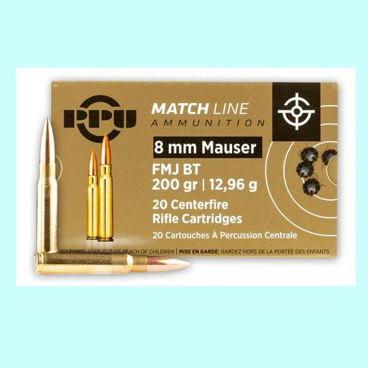 8mm Mauser Match Line 200gr FMJ BT