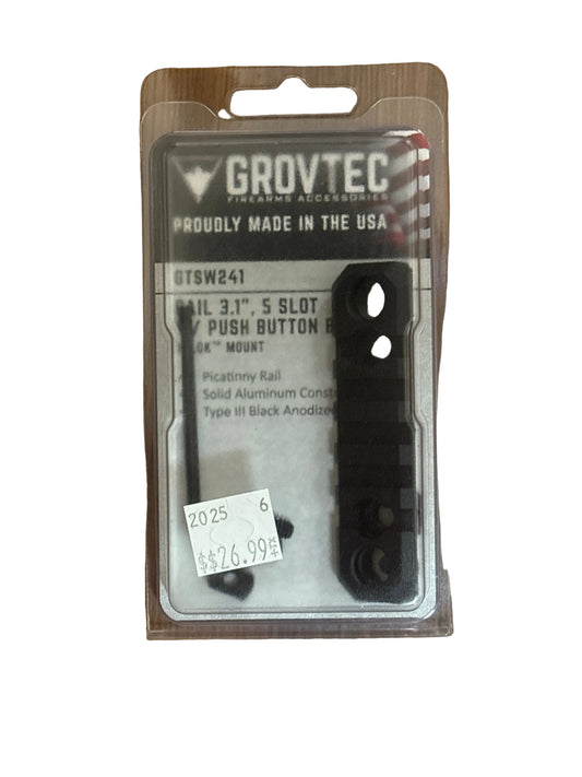 GrovTec 3.1" 5-Slot M-LOK Picatinny Rail (GTSW241)