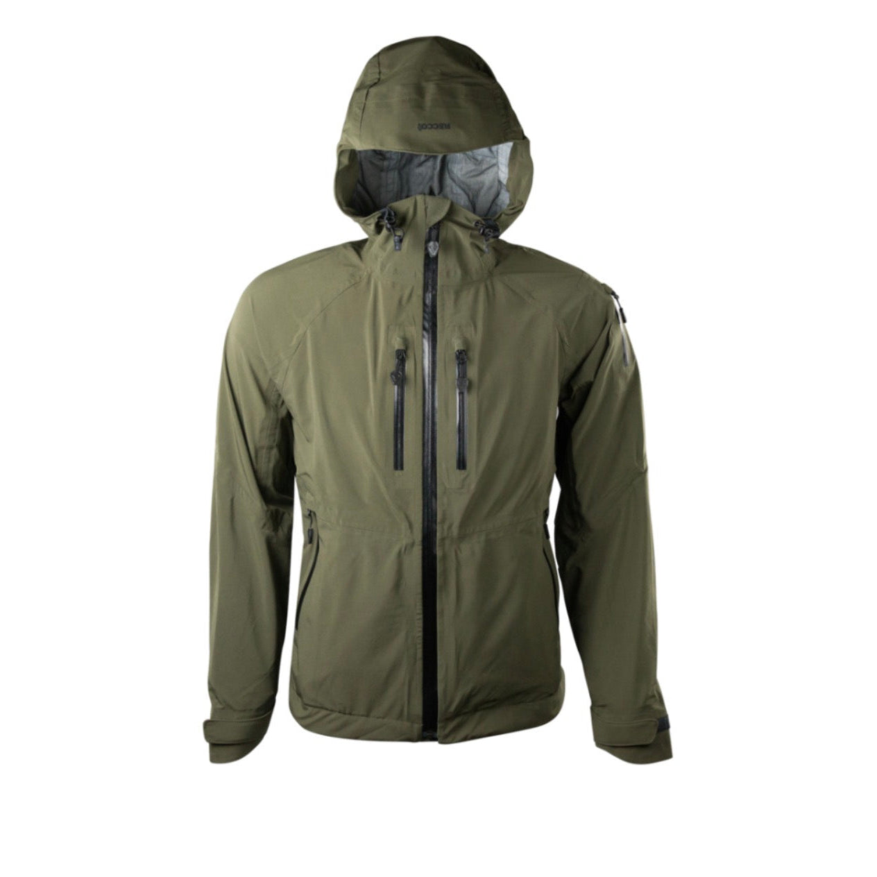 Exposed: Forloh AllClima 3L Rain Jacket in Exposed — waterproof-breathable hunting rain gear with RECCO reflector