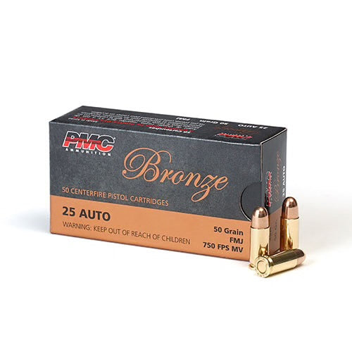 25 Auto PMC 50gr FMJ 50 Rounds
