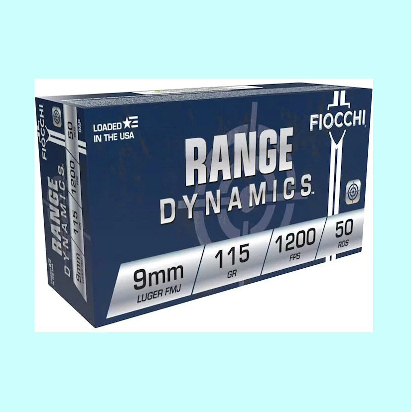 9mm Fiocchi 115 Grain FMJ 1000rd - CASE