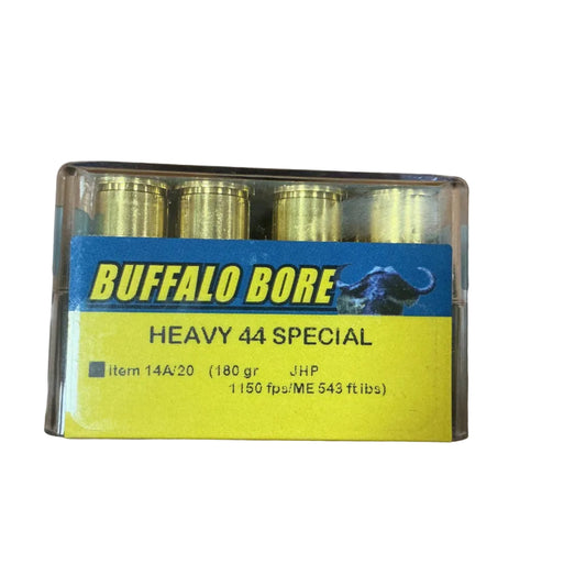 44 Special Buffalo Bore Heavy 180gr JHP 1200 fps – 20rds