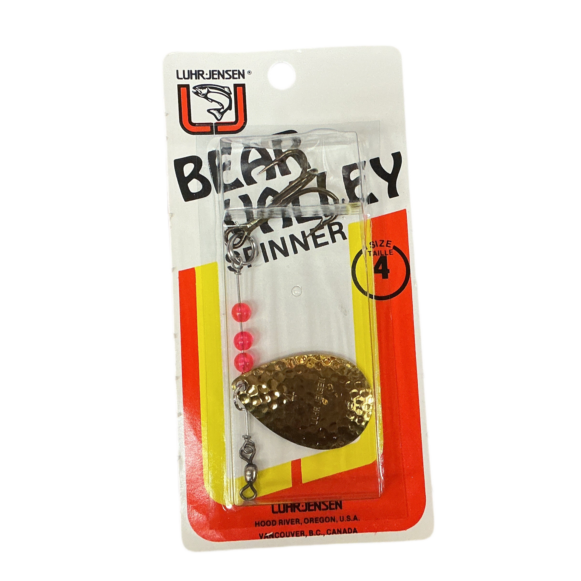 Luhr-Jensen Bear Valley Spinner size 4 — inline spinner lure for trout and salmon fishing