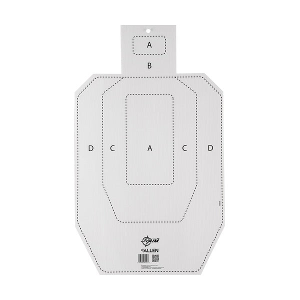 Allen EZ Aim Coroplast IPSC Silhouette Shooting Target 18x30"