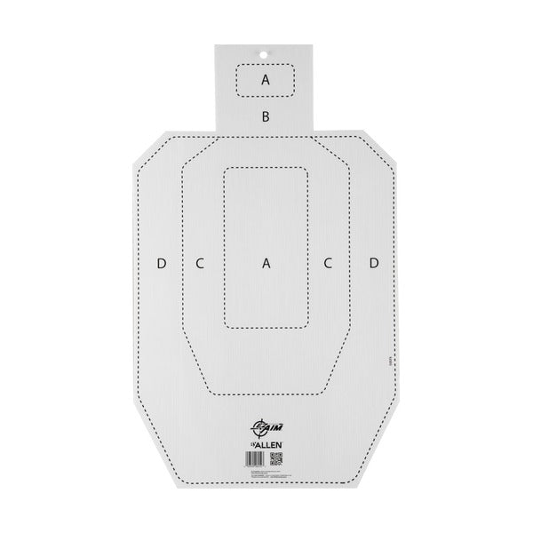 Allen EZ Aim Coroplast IPSC Silhouette Shooting Target 18x30"