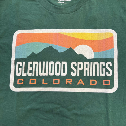 Green License Plate Logo T-Shirt | Glenwood Springs Outdoors