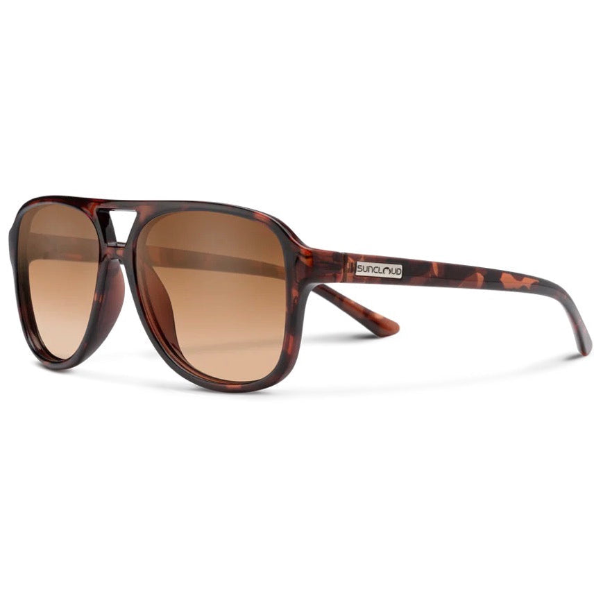 Suncloud Sandy polarized sunglasses in Glossy finish — polarized lenses for fly fishing and hiking in Colorado