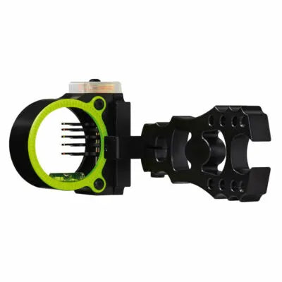 Black Gold Rush single-pin adjustable bow sight with Photochromatic auto-adjusting pin brightness — lightweight bowhunting sight for variable light conditions