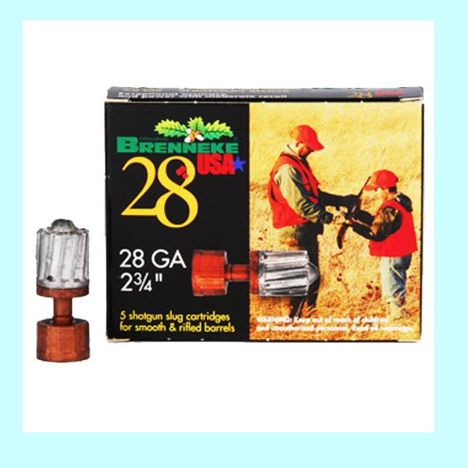 Brenneke USA 28ga Shotgun Slugs 5/8oz 1450fps