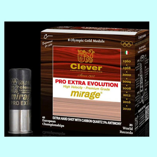 Clever T4 Pro Evolution RS – 12 Gauge, 2 3/4" 7/8 oz (24g) 7 1/2 Shot 1391 FPS - Case
