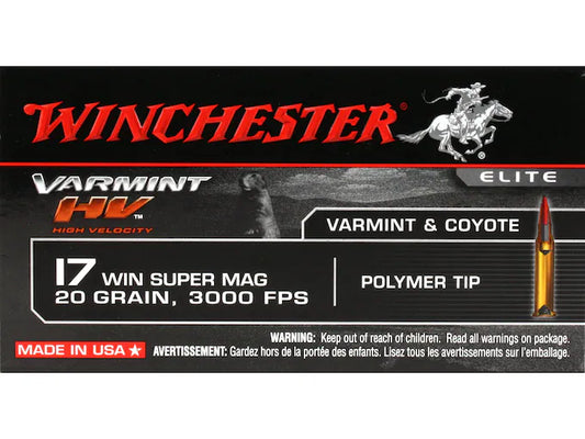 Winchester 17 Win Super Mag 20 GRN 50 RND