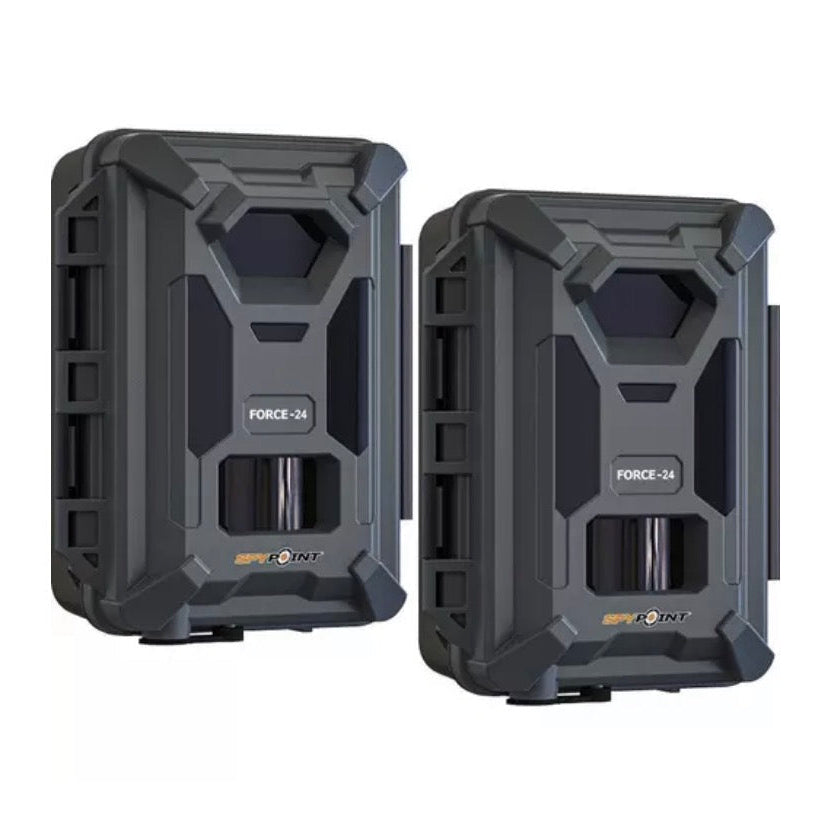 SPYPOINT Force-24 Twin Pack Combo two 24 megapixel trail cameras with infrared no-glow night imaging for elk and deer scouting