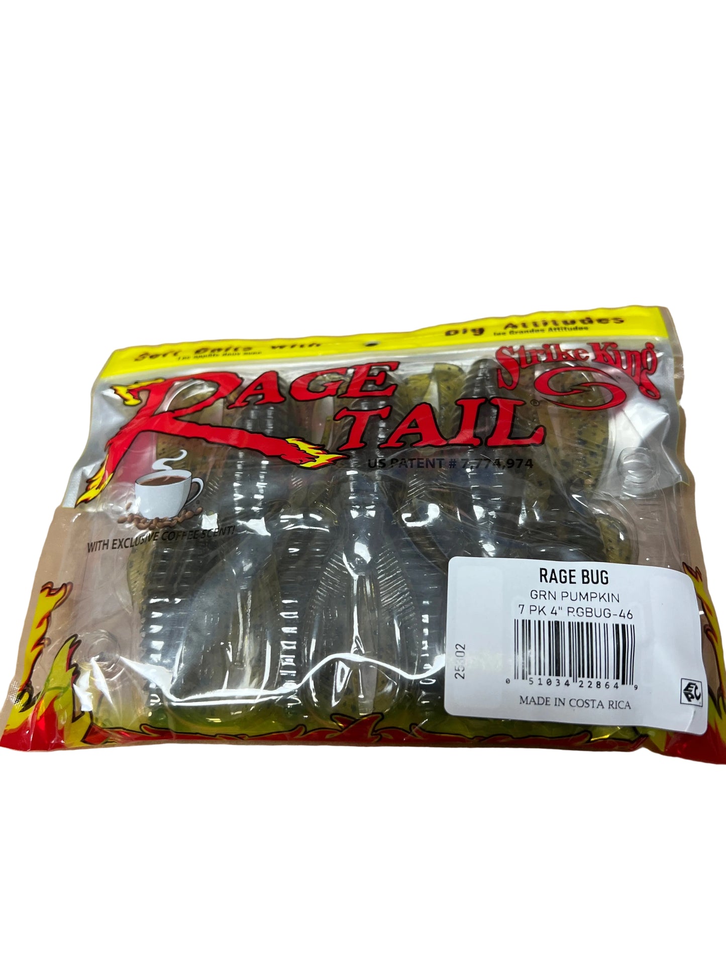 Strike King rage tail soft bait 7pack 4inch