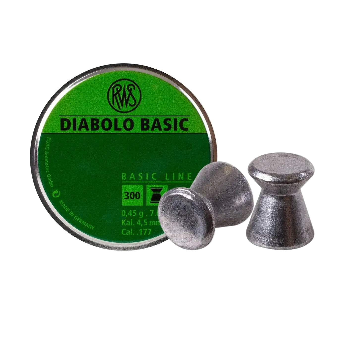 RWS Diablo Basic .177 cal 7 grains 300 ct