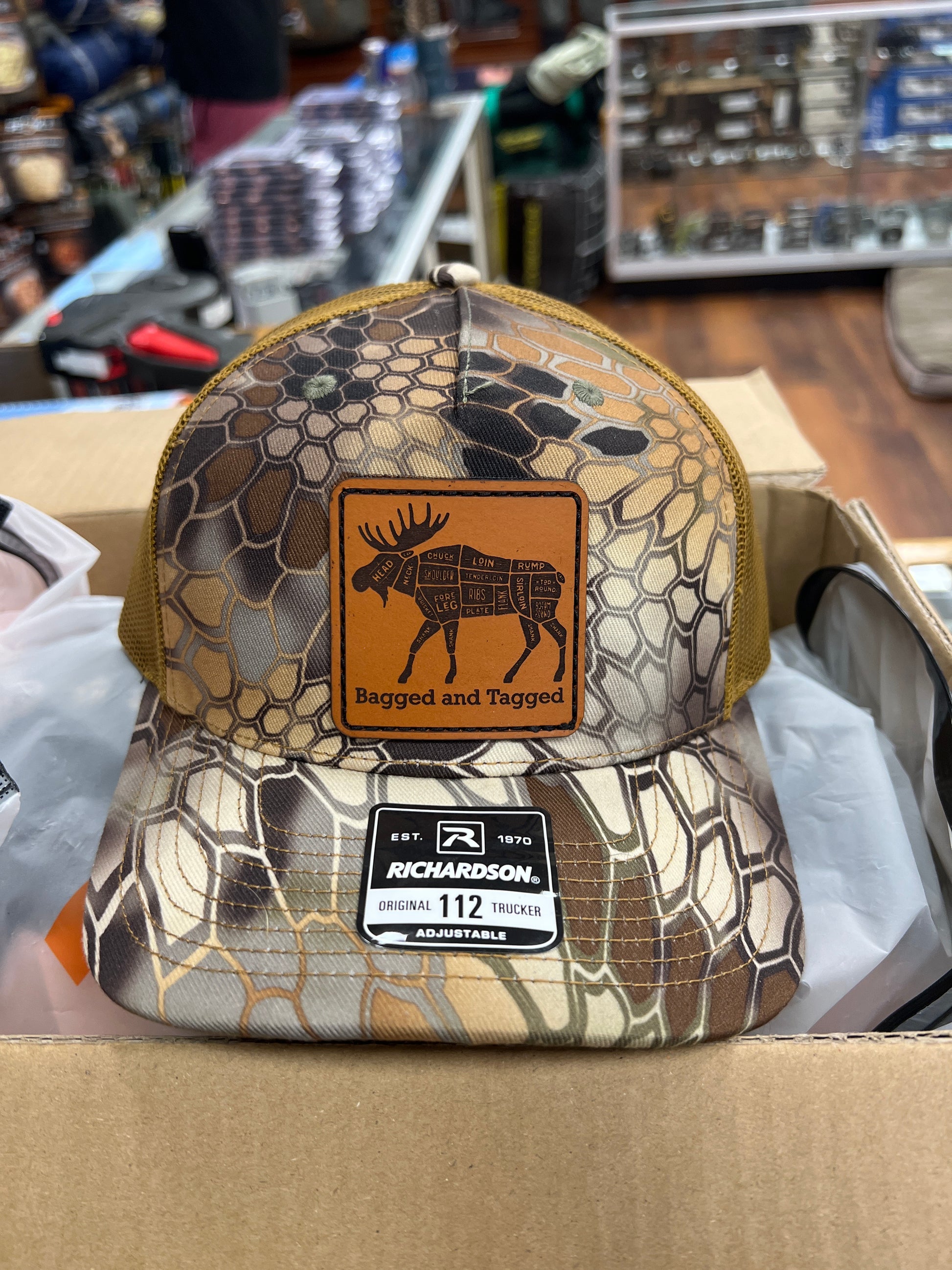 Bagged and Tagged hunting lifestyle hat for hunters — available at Glenwood Springs Outdoors