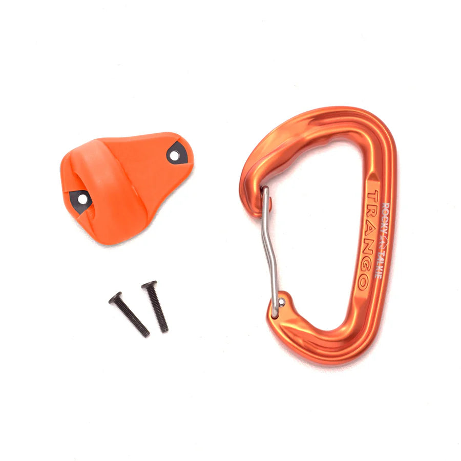 Rocky TalRocky Talkie Trango Quantum Carabiner in Quantum Orange — 24g double wiregate for radio and gear attachmentkie Carabiner Trango Quantum Orange