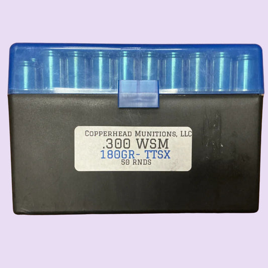 300 WSM Copperhead Munitions 180gr TTSX 50rds