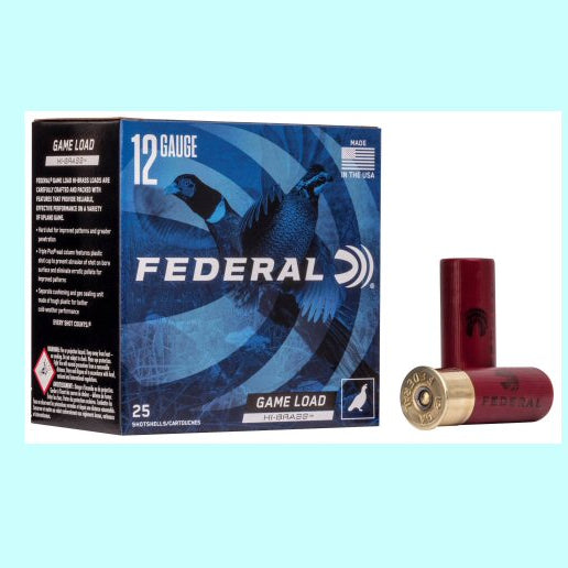 Federal Game Load  12ga  2 3/4”  1 1/4oz.  1330FPS  #4 - Case