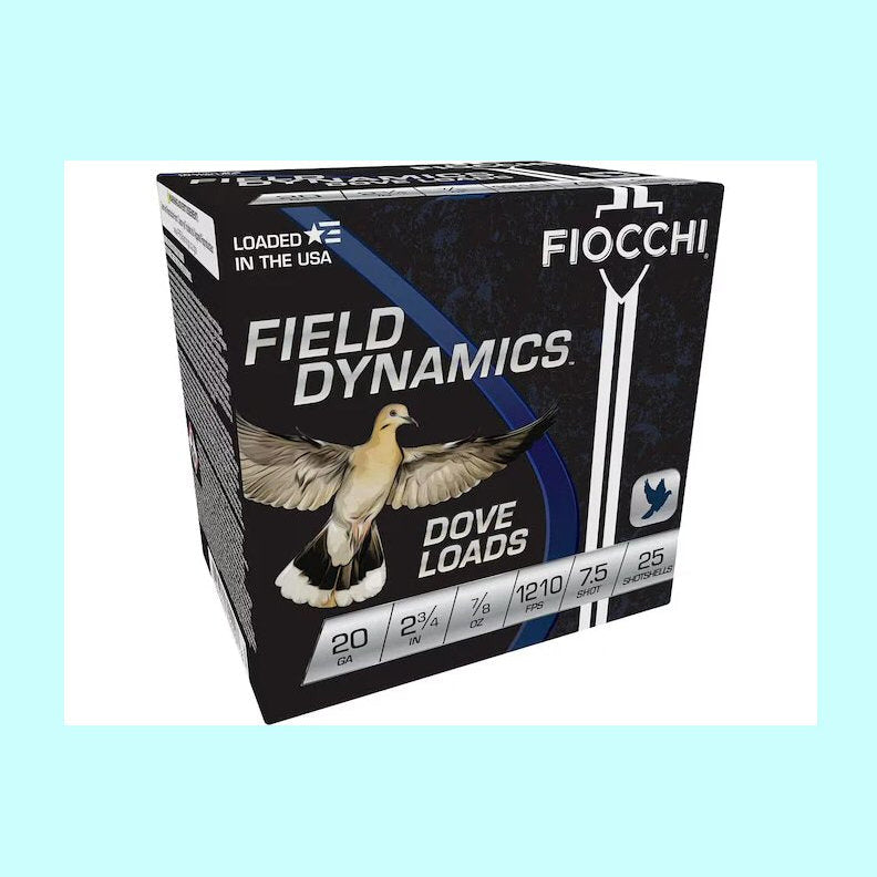Fiocchi 20 Gauge 2-3/4” 1oz #9 shot 1500fps