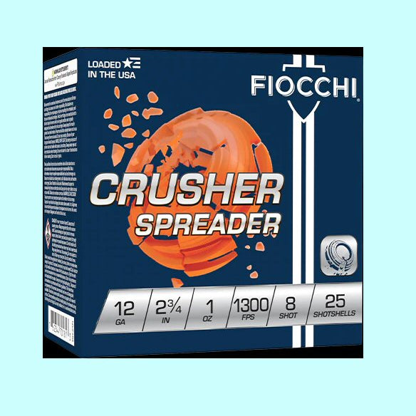 Fiocchi Crusher Spreader 12GA 2 3/4 1300FPS 1 OZ #8