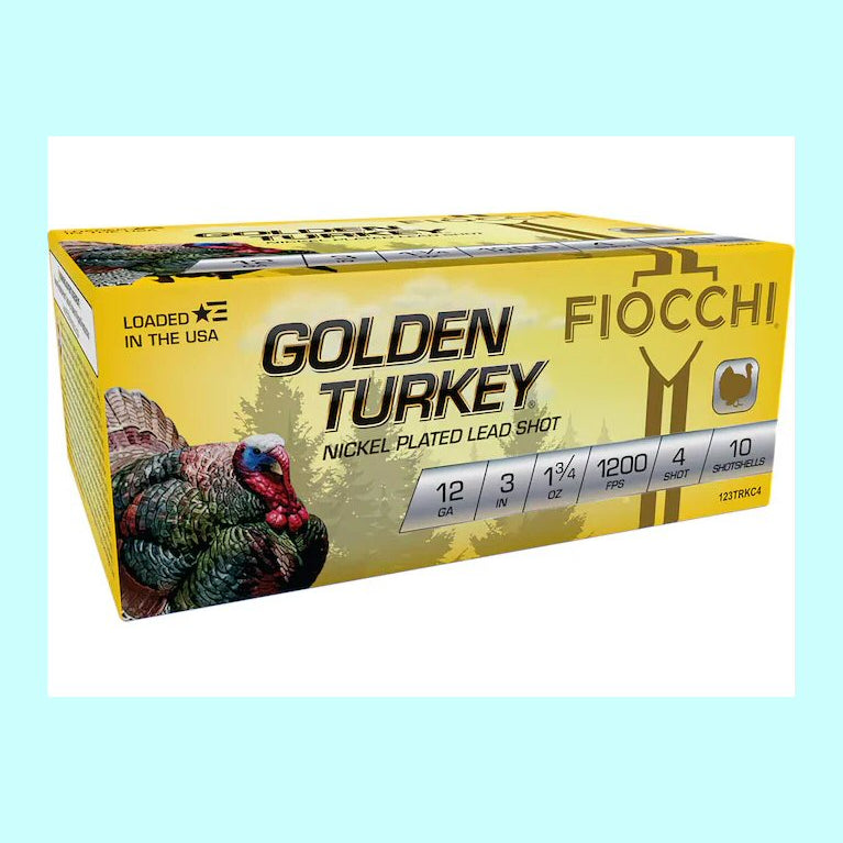 Fiocchi Golden Pheasant 12 Gauge 3” 1200 1-3/4oz 4 Shot 10 round