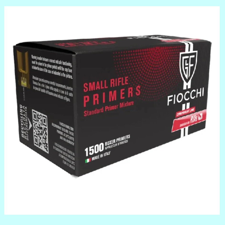Fiocchi small rifle primers 1500-count for .223 and .308 reloading — Glenwood Springs Outdoors